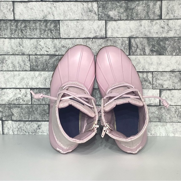 New Sperry Youth 3 Pink SaltWater Duck Boots Waterproof - Picture 6 of 8